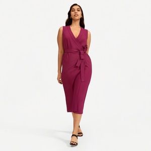 EVERLANE Japanese GoWeave Sleeveless Wrap Dress 00